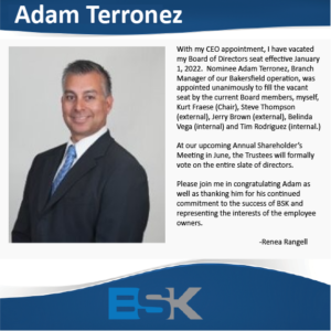 Congratulations Adam Terronez